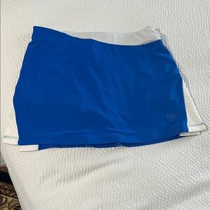 Blue and White Wilson Tennis Skirt
